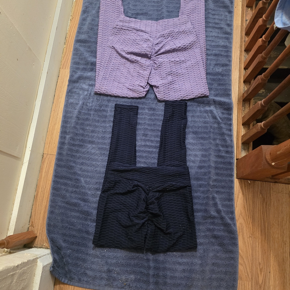 booty lifter Textured Bottoms - Purple and Black